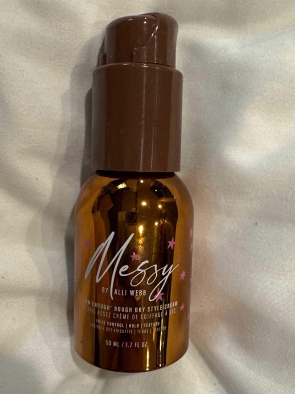 Messy by Alli Webb Hair Styling Cream - Shiny Bronze Bottle